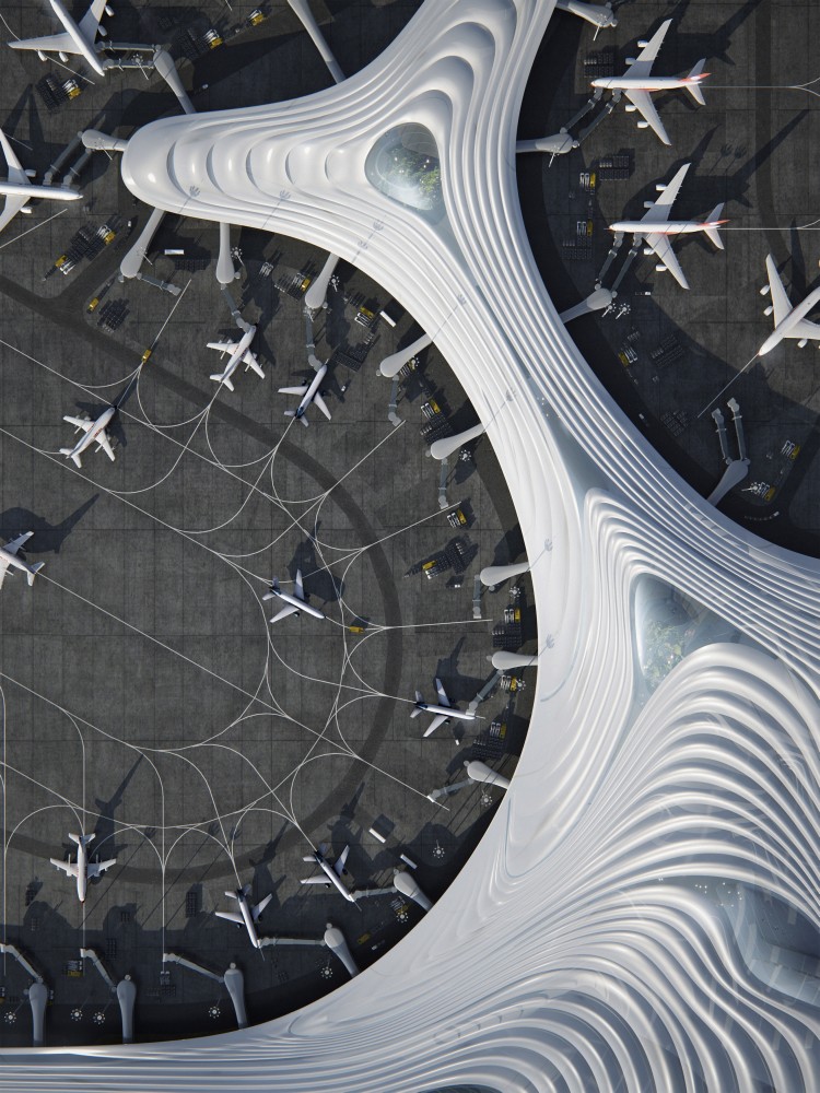 Mad Architects Harbin Airport T3 Design Falls Into The Wintry