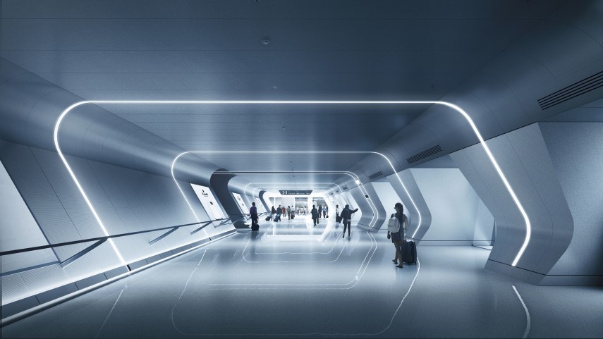 12_MAD_Jiaxing Train Station_underground tunnel to platforms