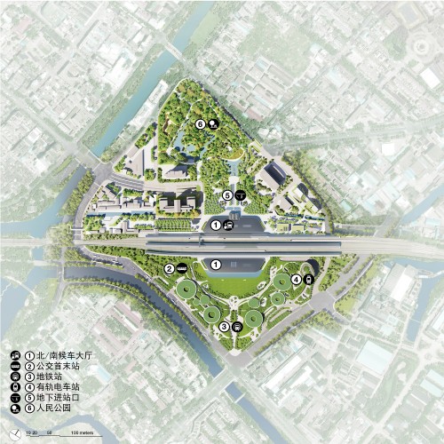 26_MAD_Jiaxing Train Station_masterplan_cn