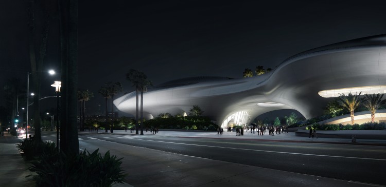 Lucas-Museum_rendering_street-level-night_courtesy-of-the-Lucas-Museum-of-Narrative-Art