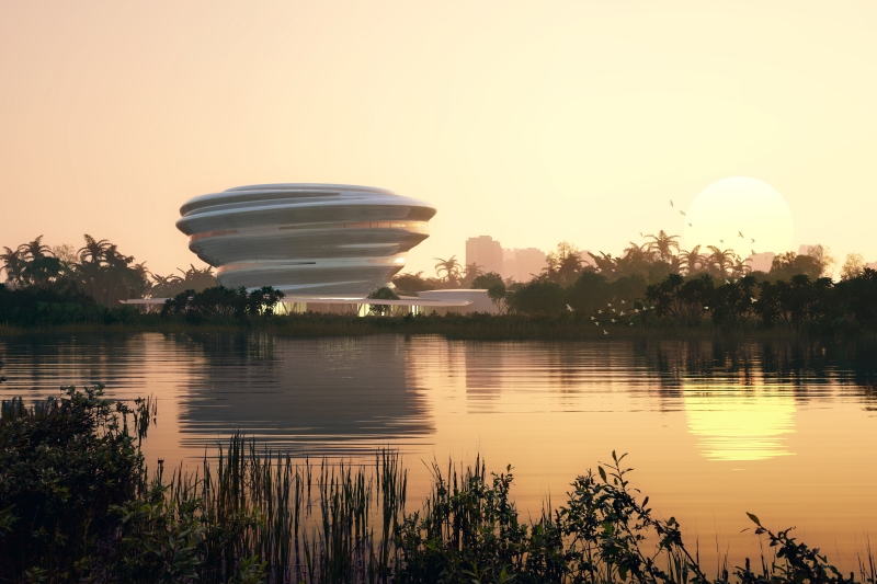 02_MAD_Hainan Science and Technology Museum_water view 1_LR